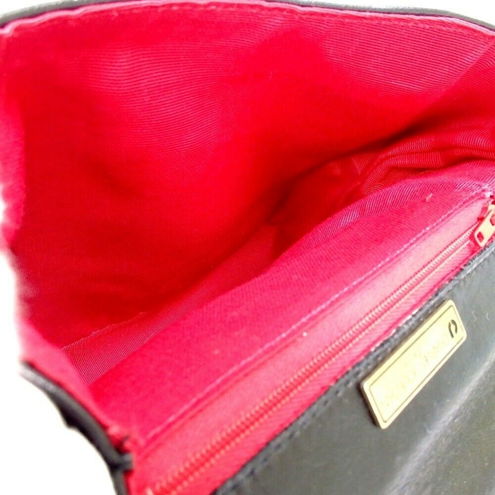 CHARLES JOURDAN Paris Black gold Leather handbag - Picture 7 of 8